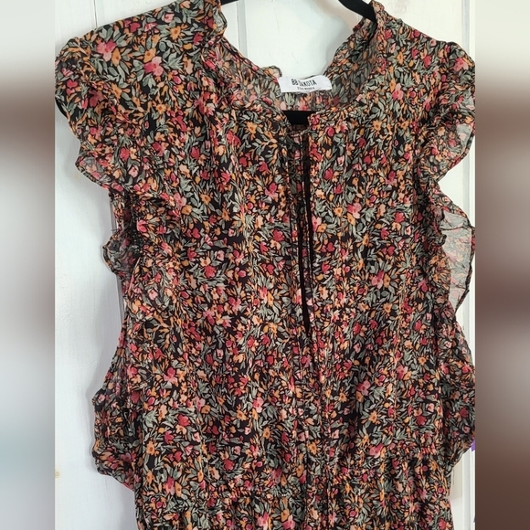 BB Dakota by Steve Madden Ditsy Ruffle Midi Dress - Picture 4 of 10